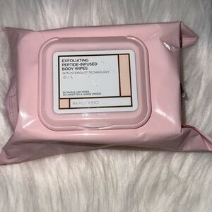 BeautyBio Peptide-Infused Wipes.
